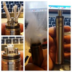 Piston mod with vertical coil on Atty atomizer
